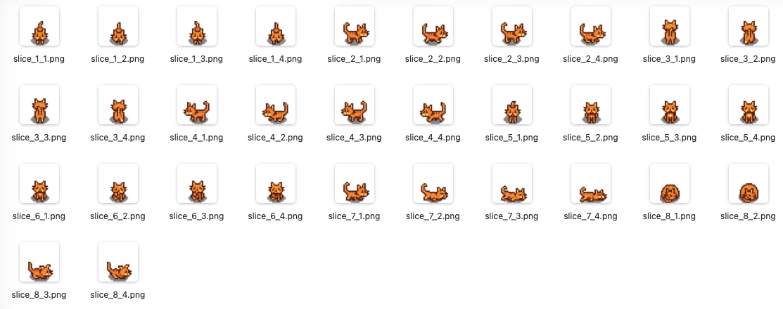 最终切出来的很多小图