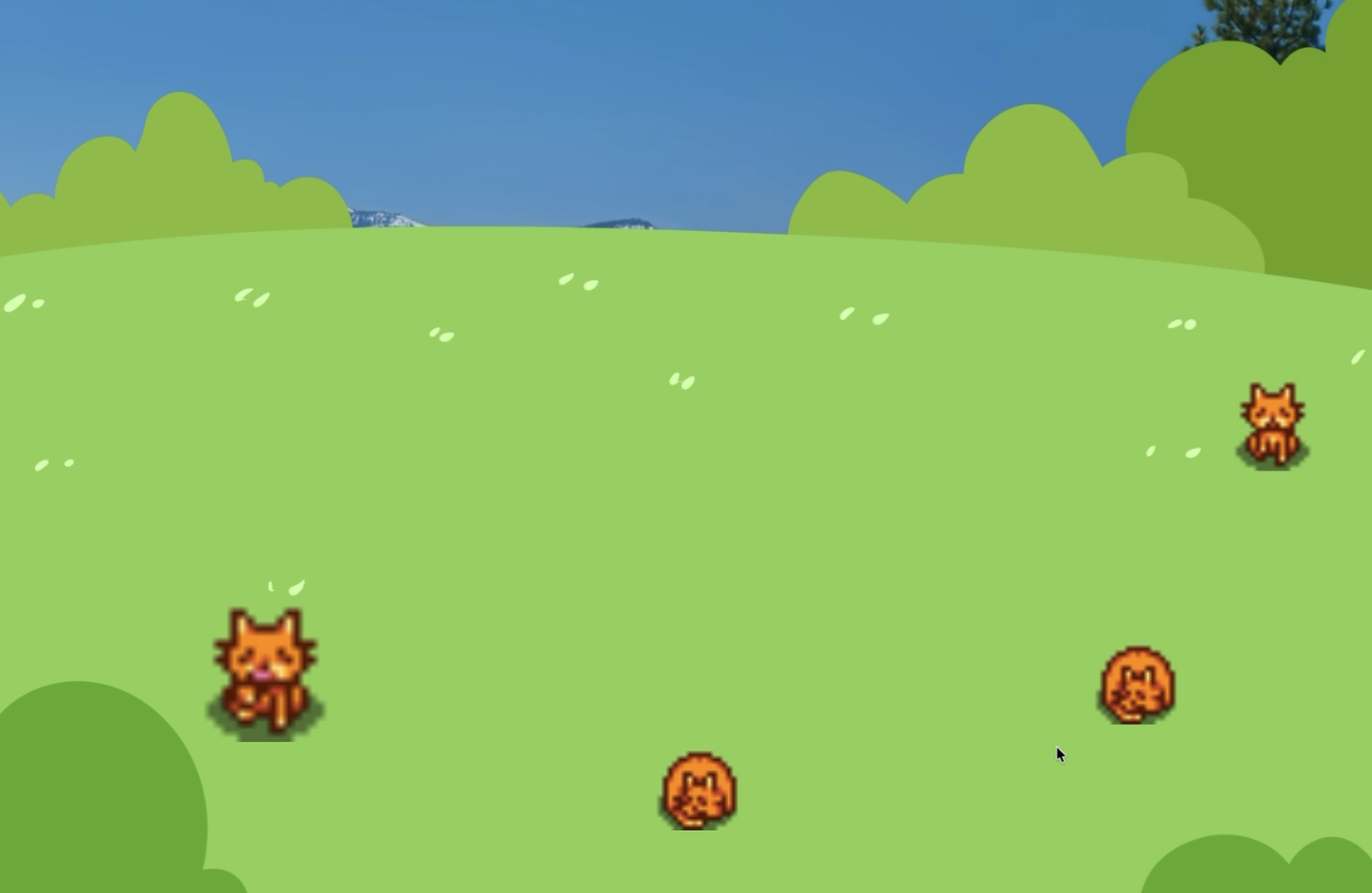 Godot桌面游戏开发：草坪上的野猫动画实现